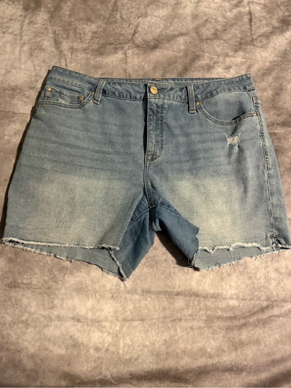 Seven7 Light Blue Denim Cutoff Women's Shorts